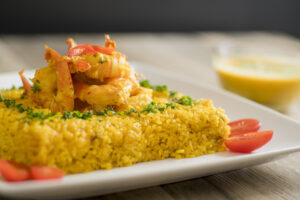 Coconut Lemon Herb Shrimp